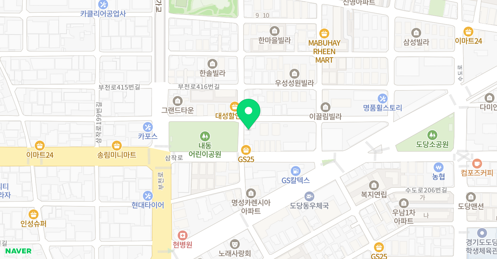 이엘피아노음악학원 위치