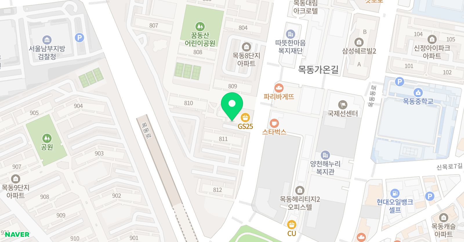 한우리 독서토론논술 양천목동8단지독서교실 위치