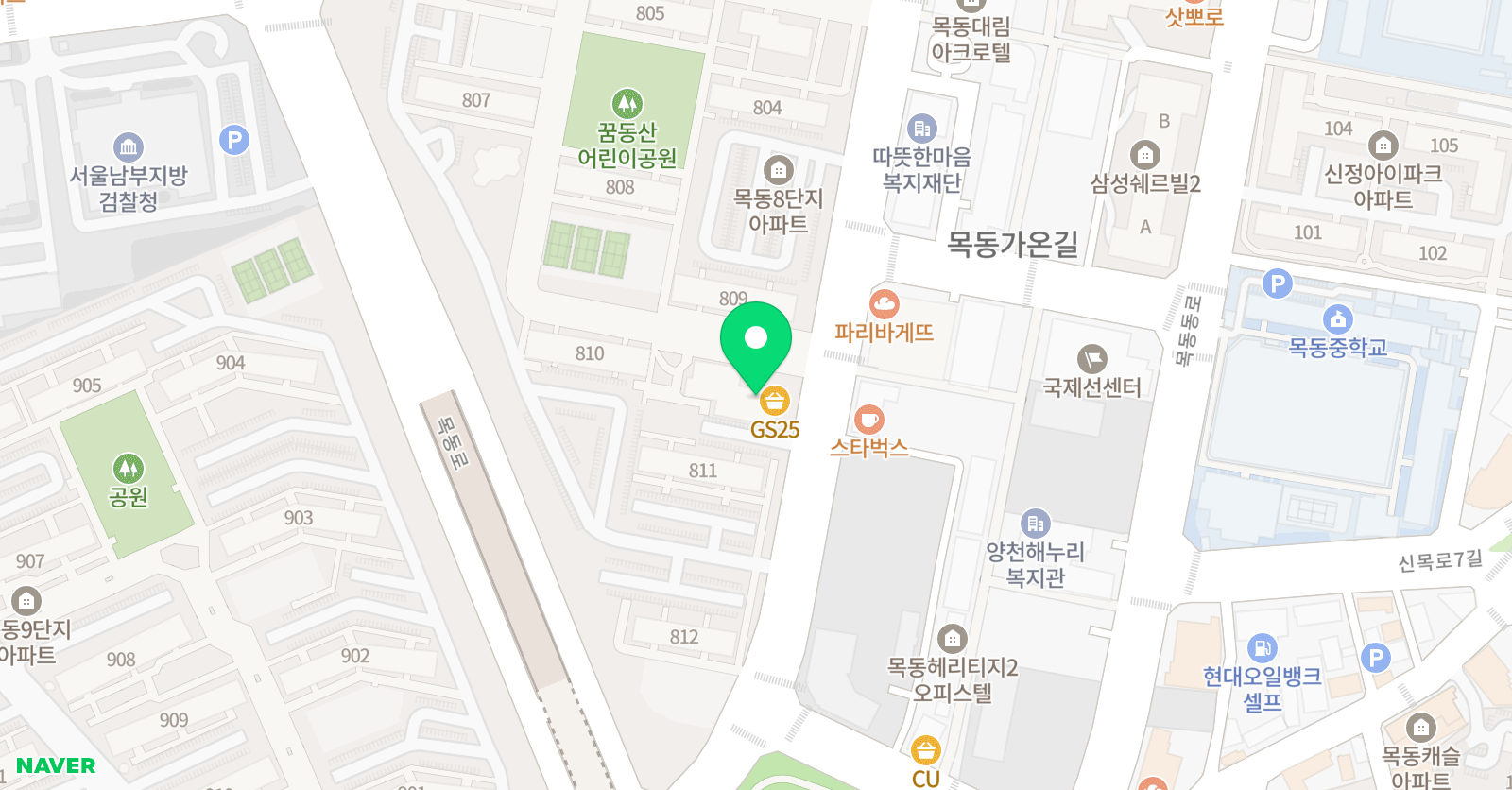 한쌤 수학 위치