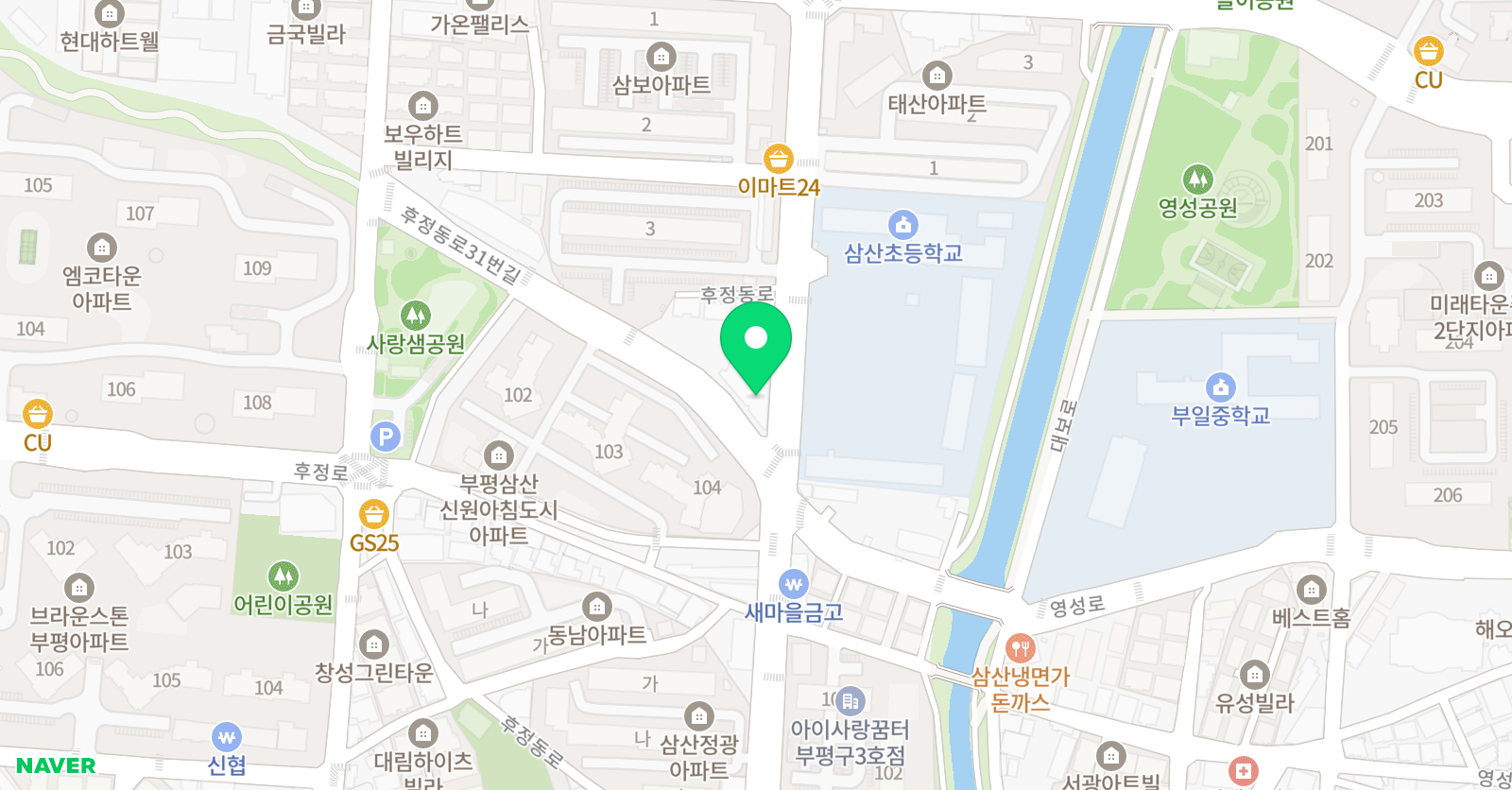 비룡 태권도 삼산동 위치