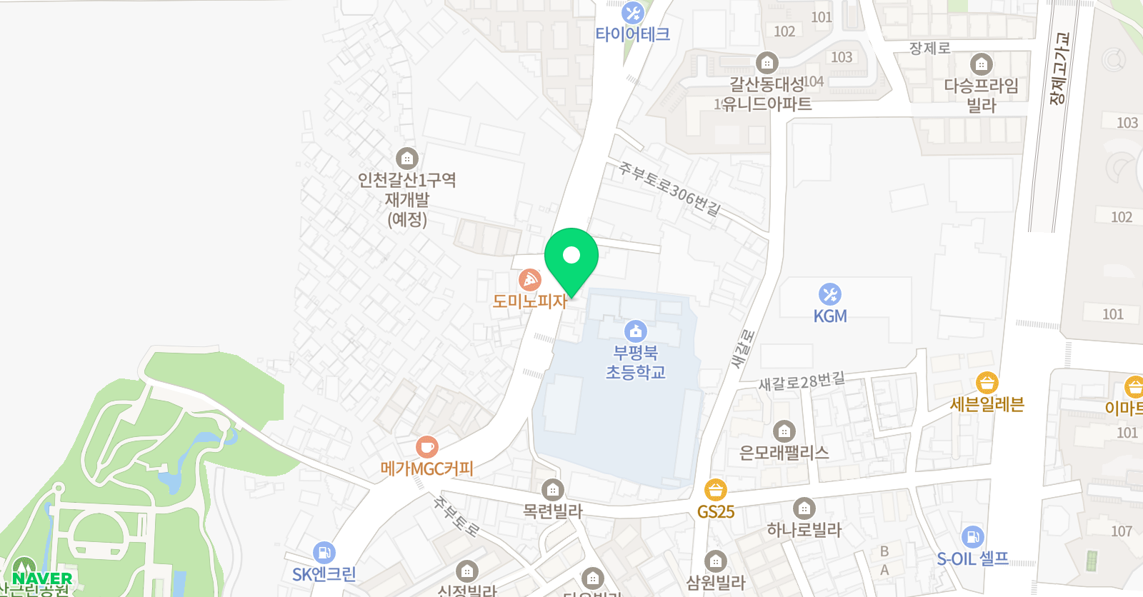 티앤디 학원 위치