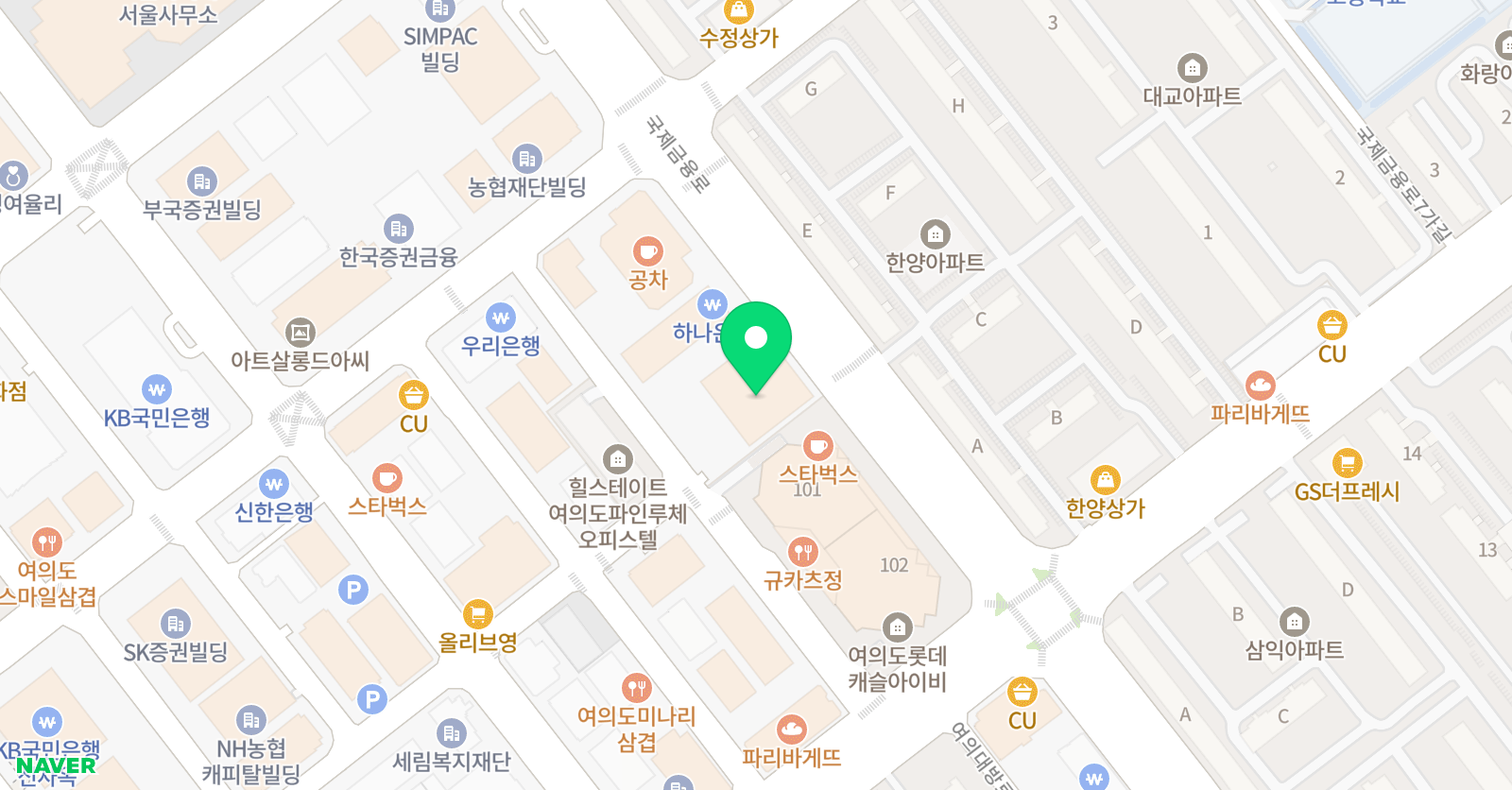 오픈북 피너클 어학원 위치