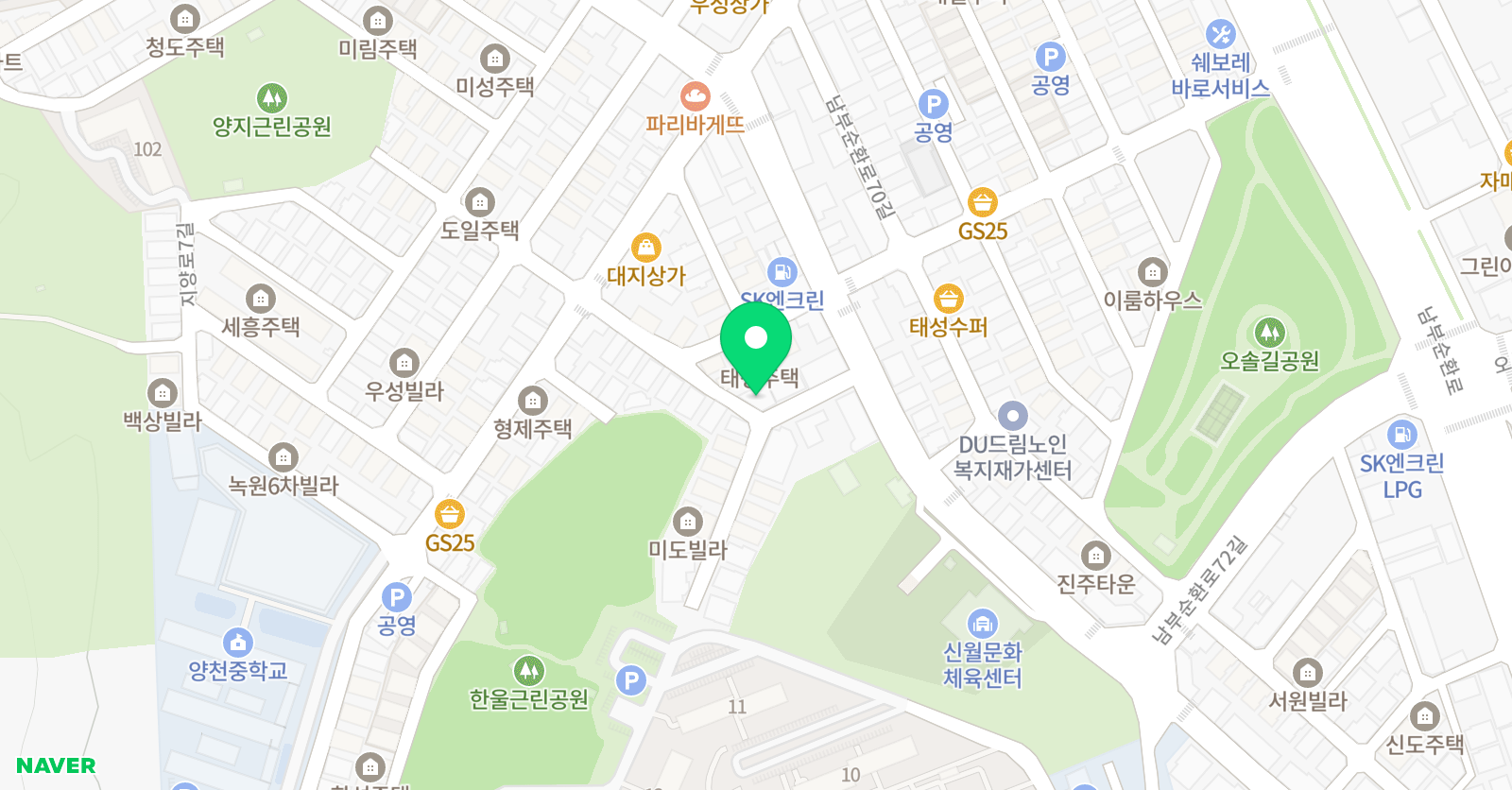 푸른샘 음악교습소 위치