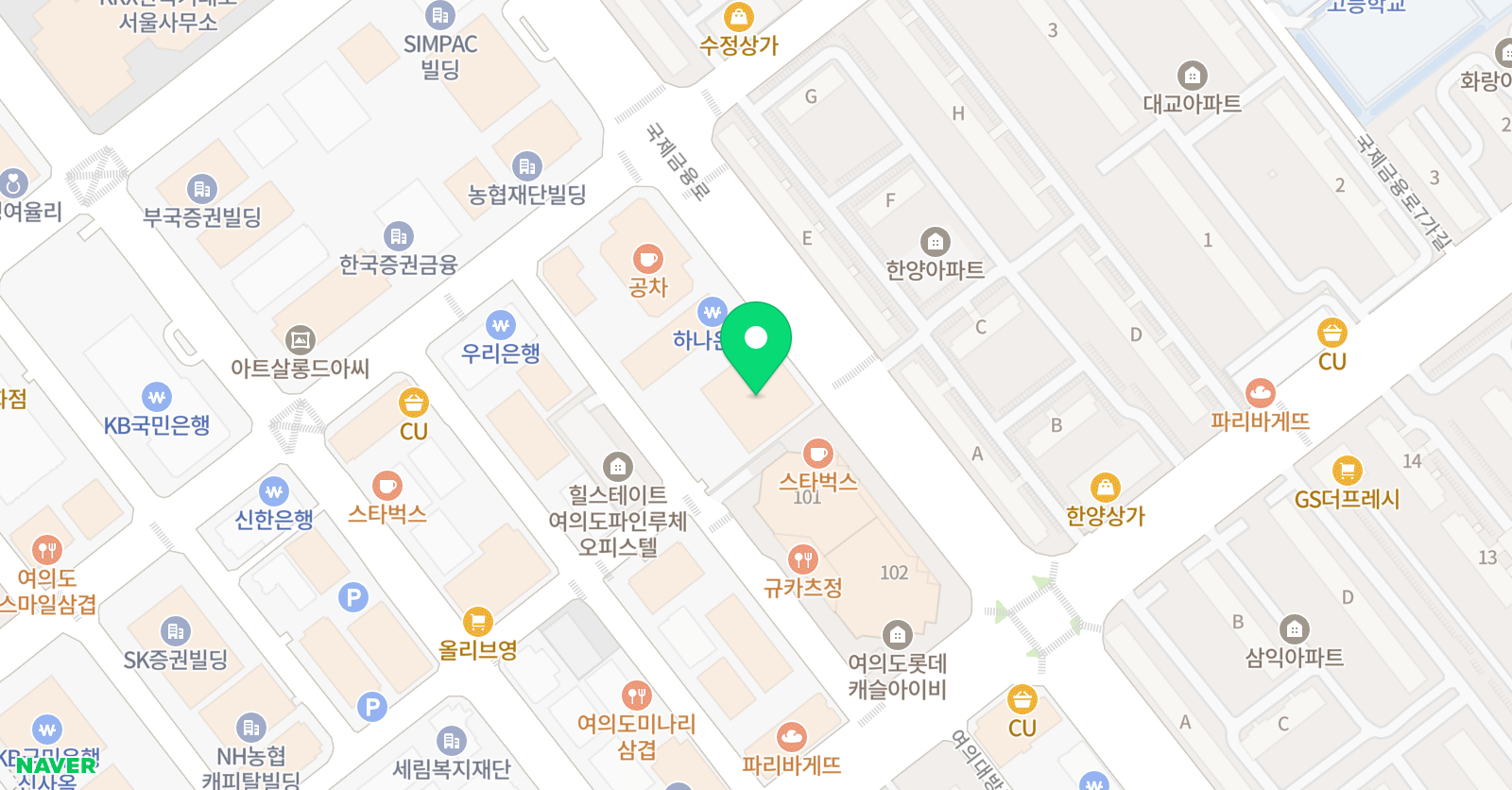 예설라 학원 영등포여의도 위치