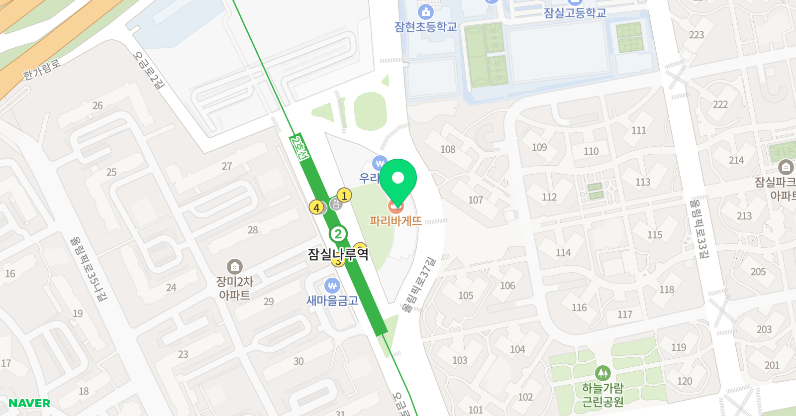 예랑 미술 위치