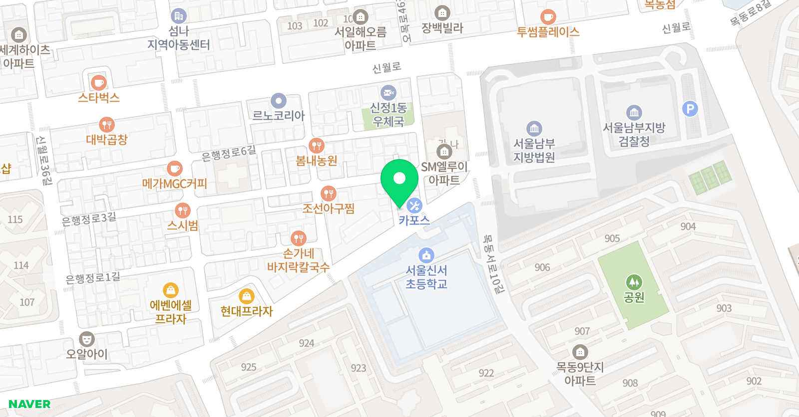 홍익 에제르미술 위치