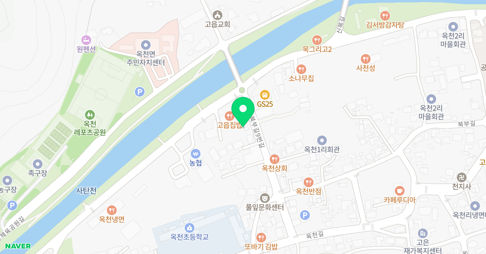 옥천 으뜸 태권도 위치