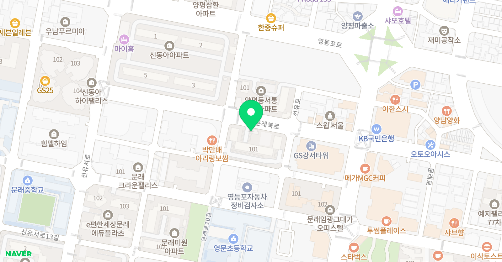 태사랑 태권도 위치