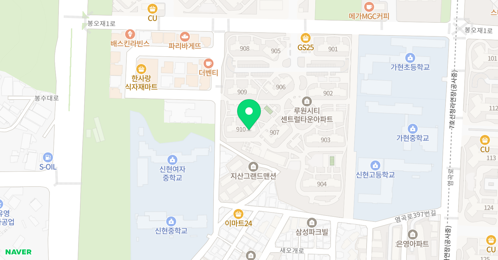 기탄 사고력교실 루원센트럴타운교실 위치