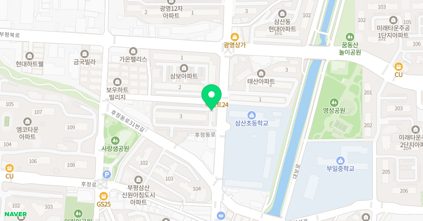 뮤직스토리 음악학원 위치