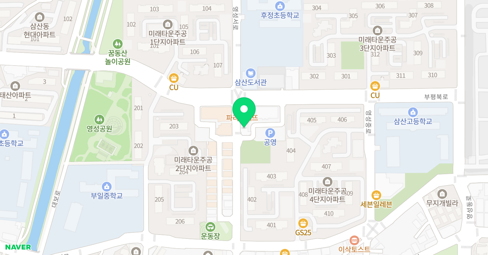 한우리독서토론논술 미래타운교습소 위치