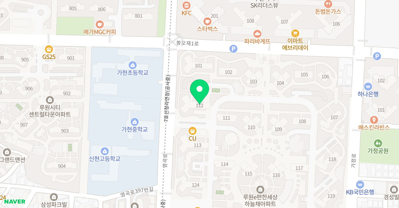 아소비 인천루원이편한점 위치