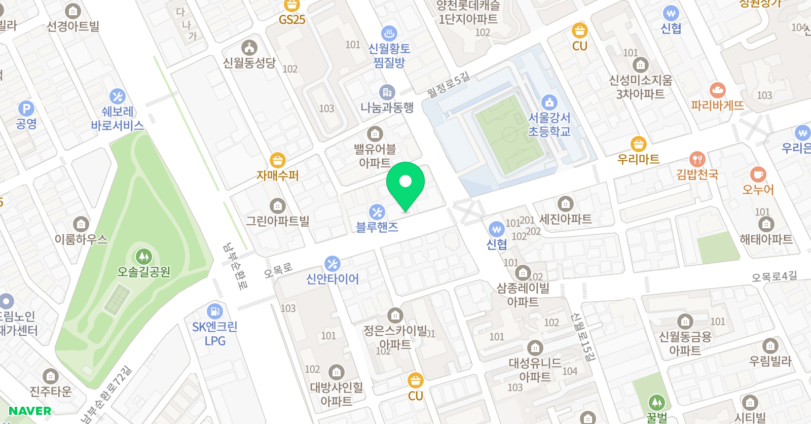 수앤쌤 학원 위치