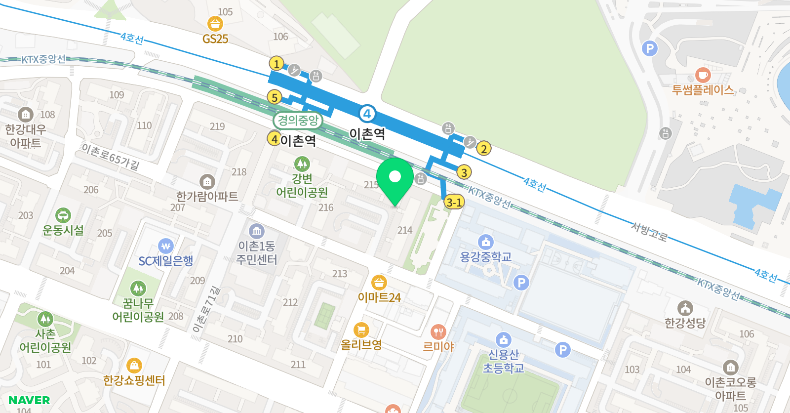 플로라 피아노 이촌 위치