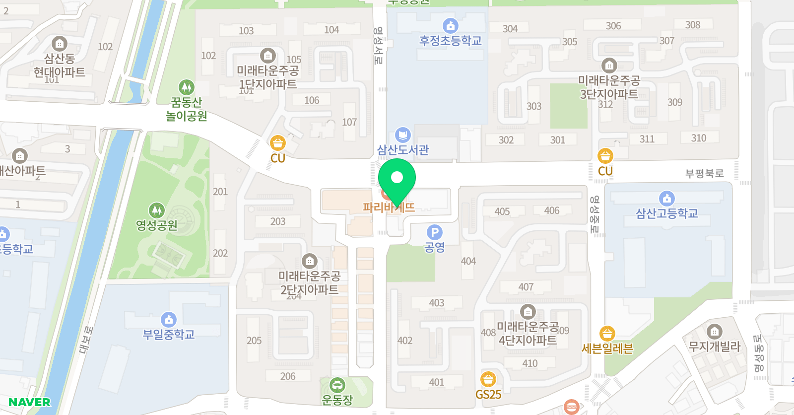 KnK미래 학원 위치