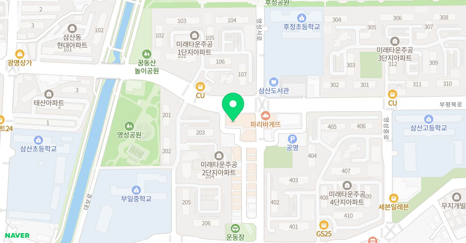 MIN 스포츠아카데미 위치