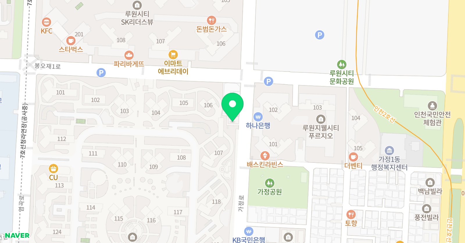 루원엠베스트연세 수학영어학원 위치