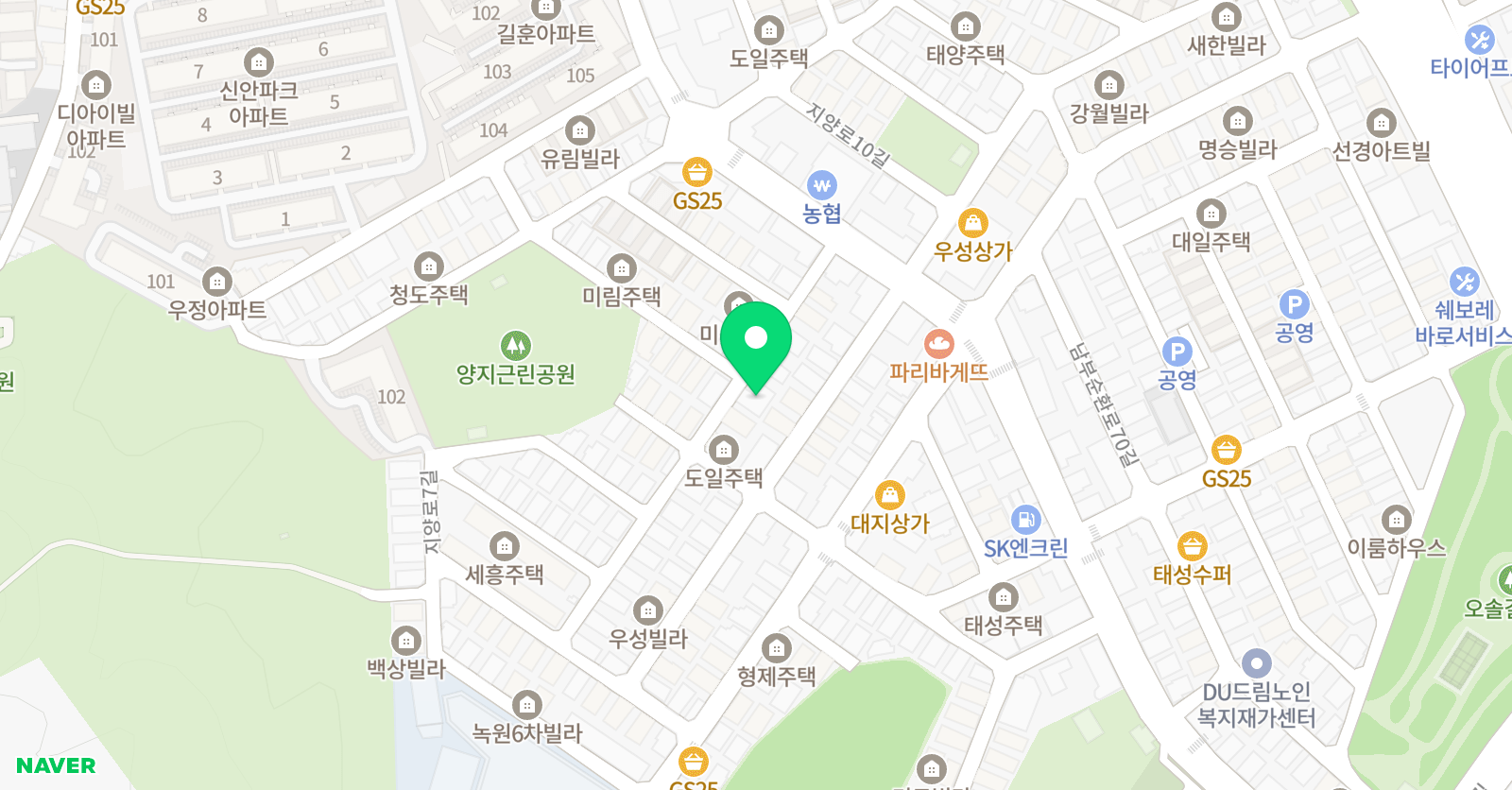 이앤드엠플러스 보습학원 위치