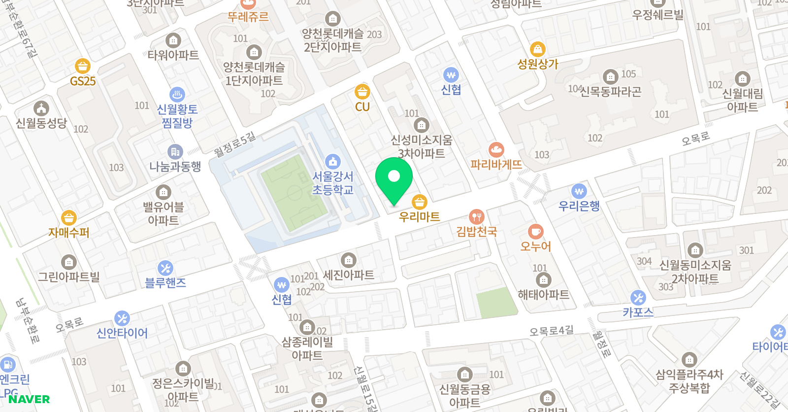 와튼캠퍼스 영어학원 위치