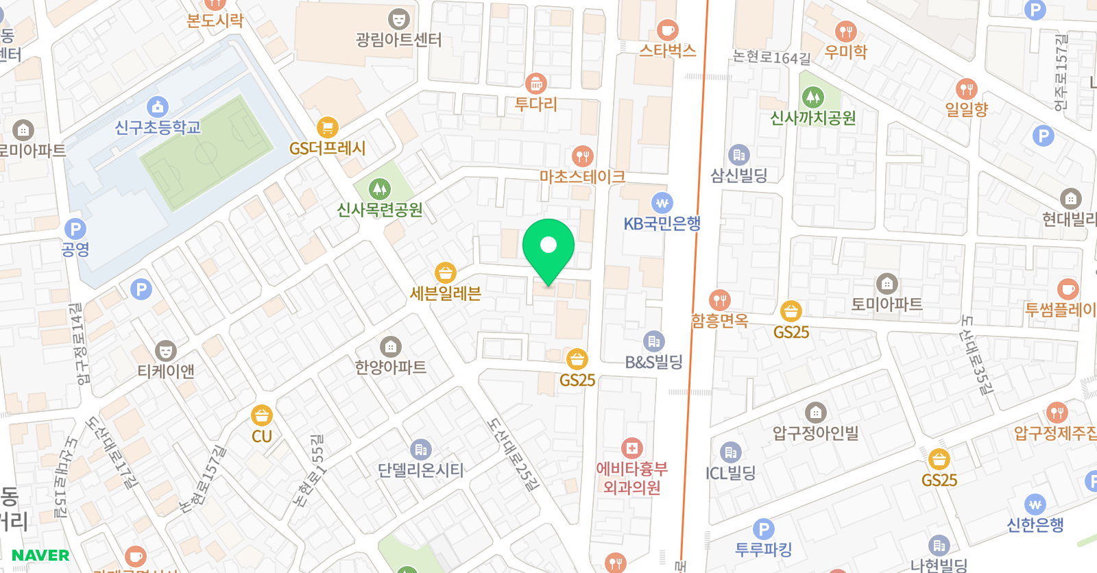 미술로생각하기 강남압구정센터 위치