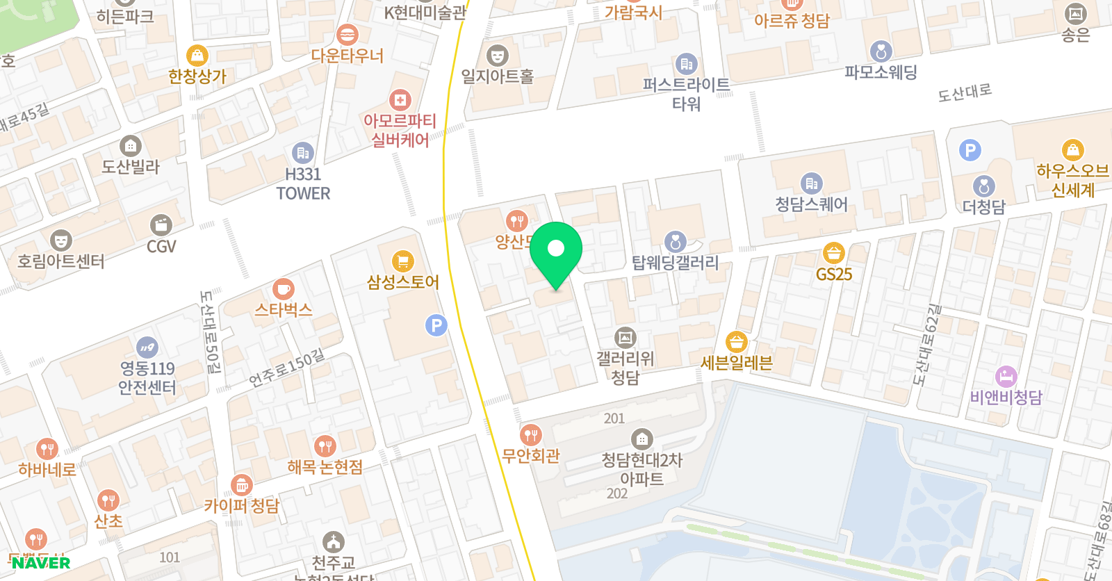 삼성리틀썬더스 청담점 위치