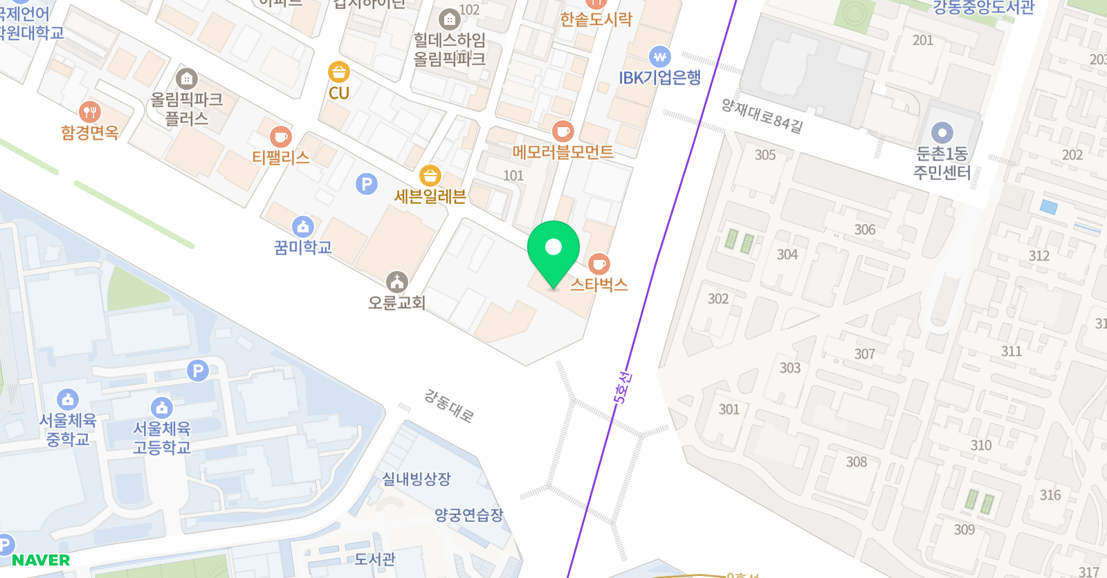 CMS 올림픽영재교육센터 위치