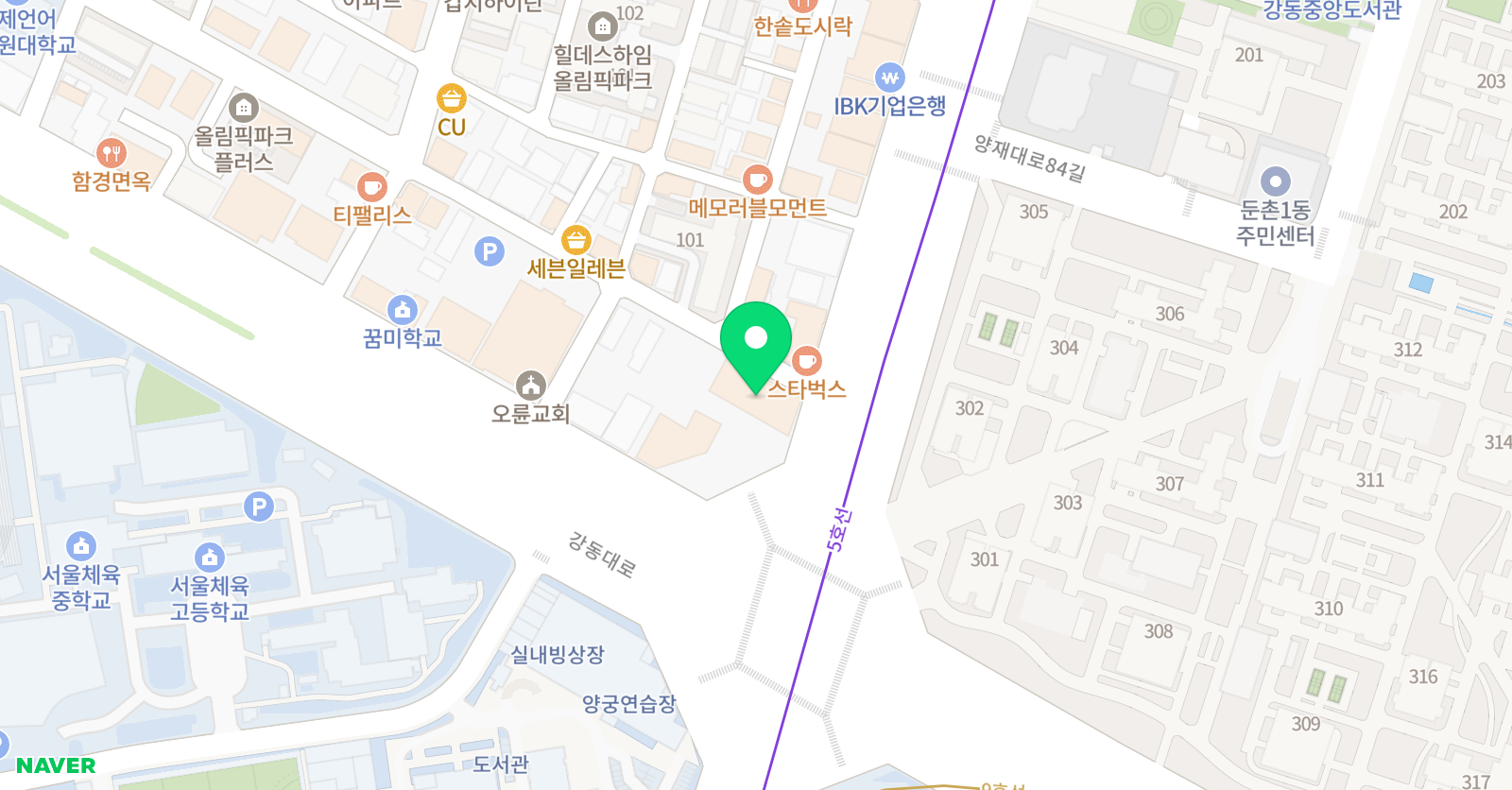 April어학원 올림픽 캠퍼스 위치