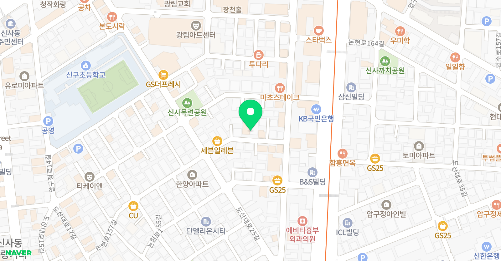 한사모 댄스컴퍼니 위치
