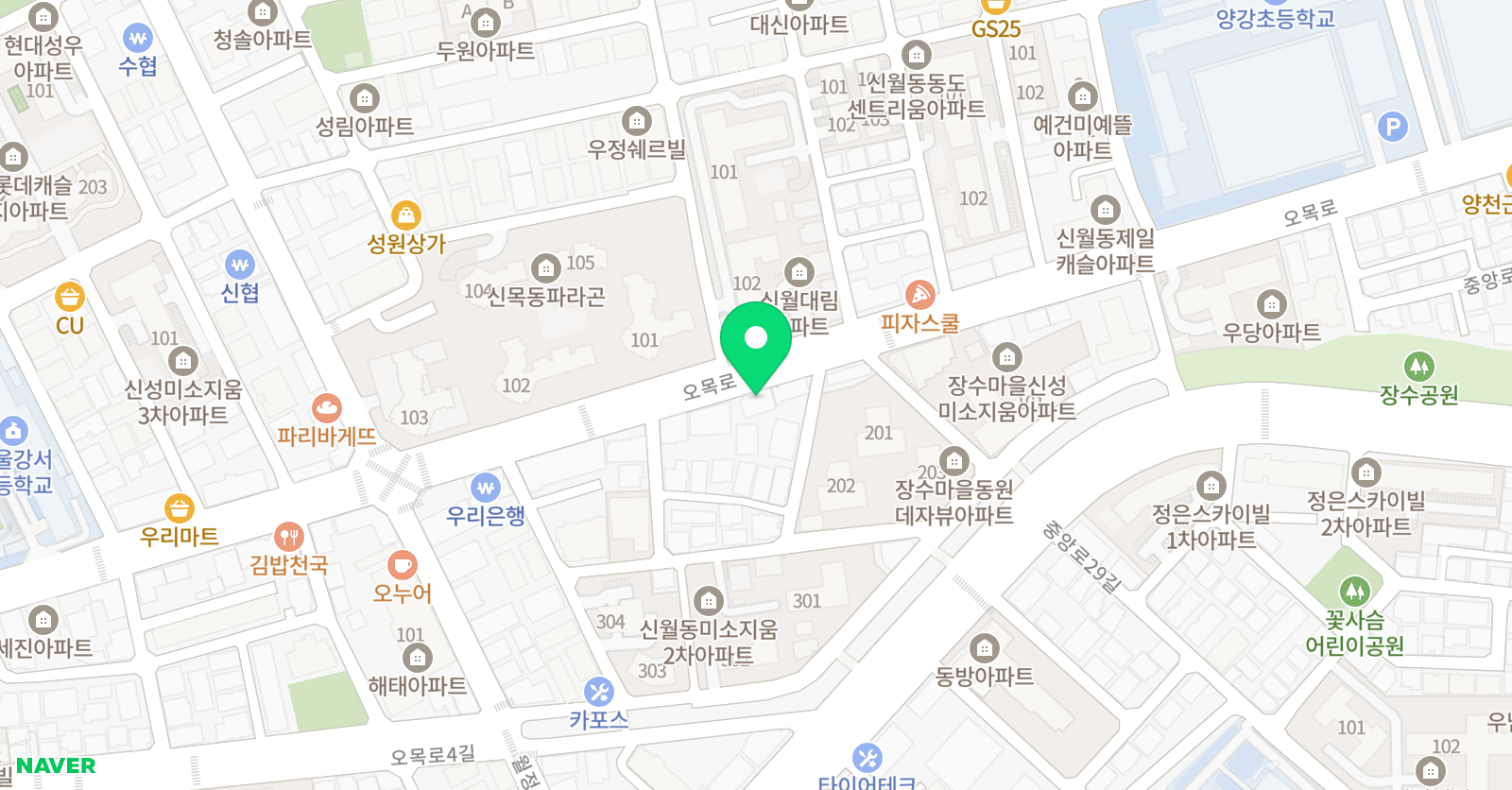 매쓰런 수학학원 위치