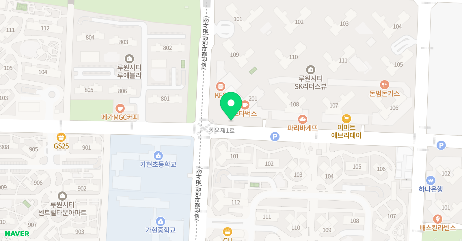 영렘브란트 인천가정루원센터 위치