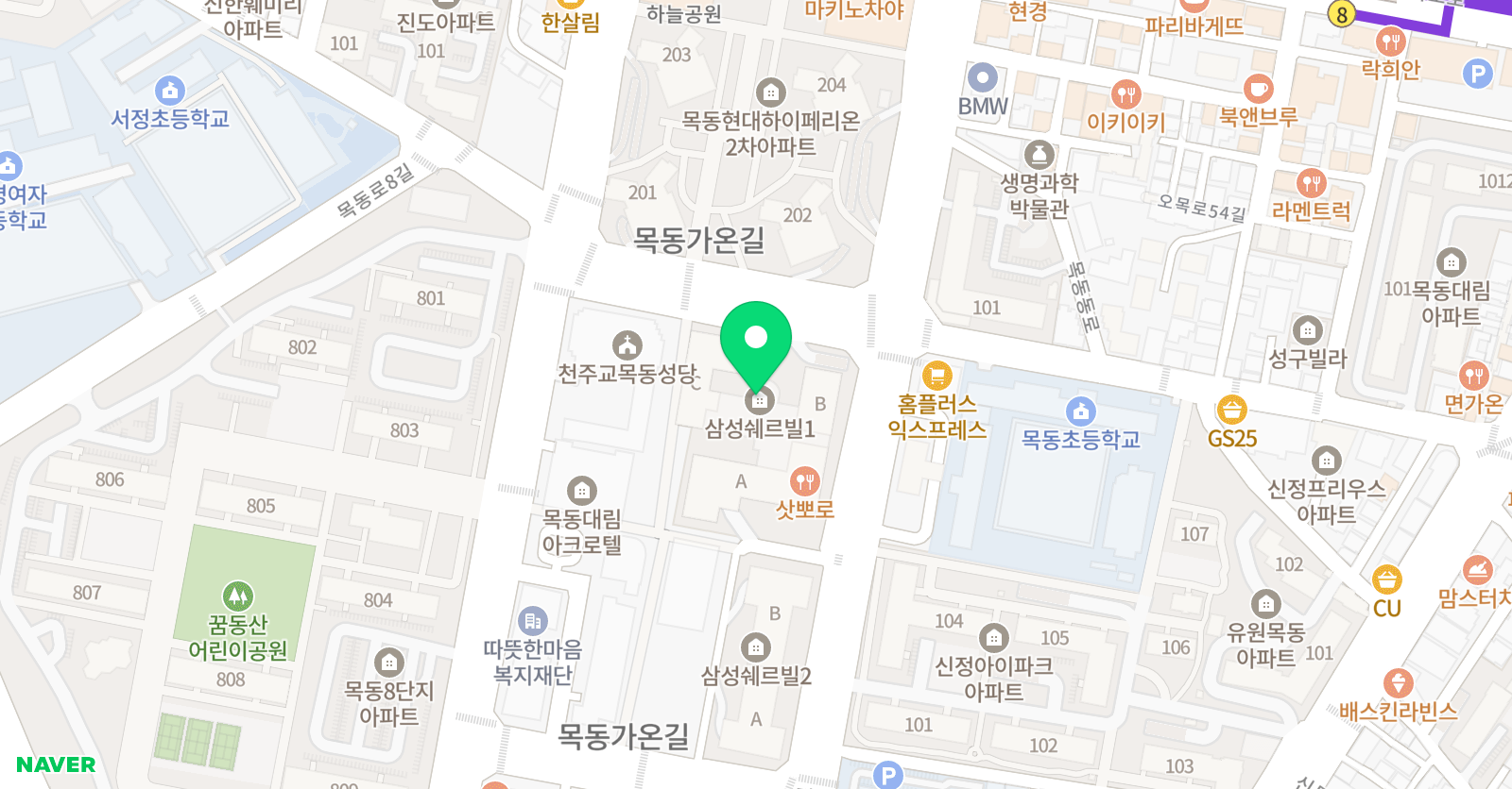 원 바이올린 위치