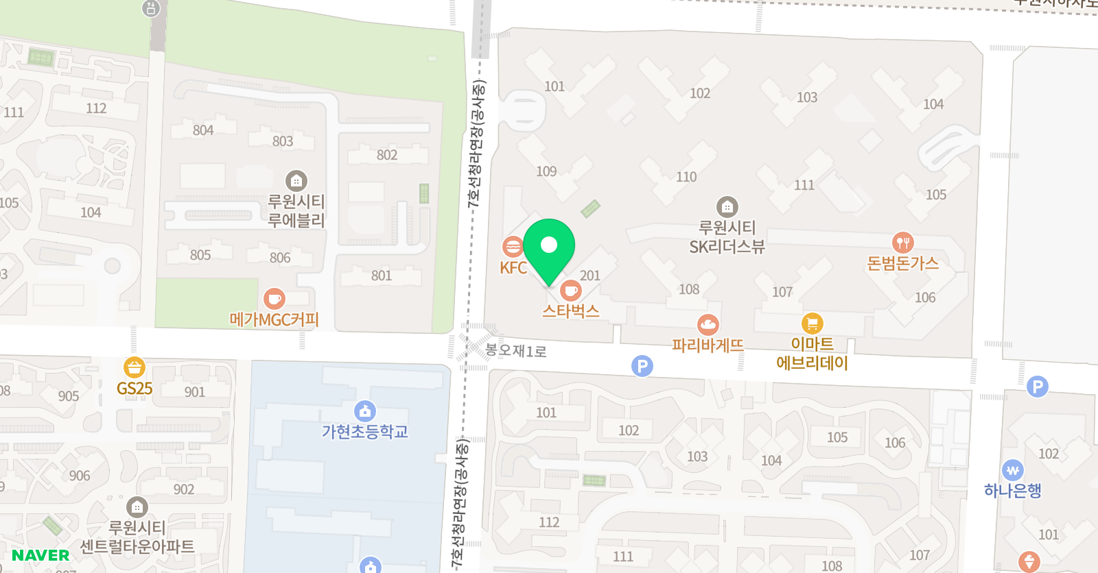 루원 예손 음악학원 위치