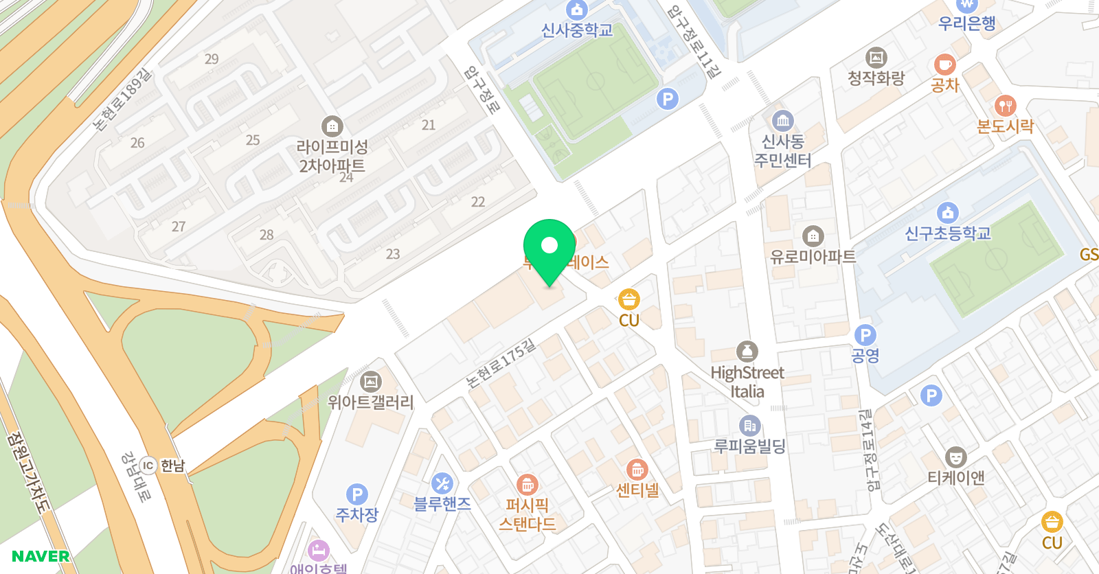 정보학원 위치