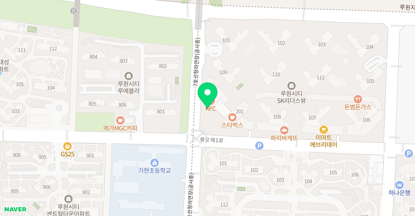 뮤엠영어 가정sk리더스점 위치