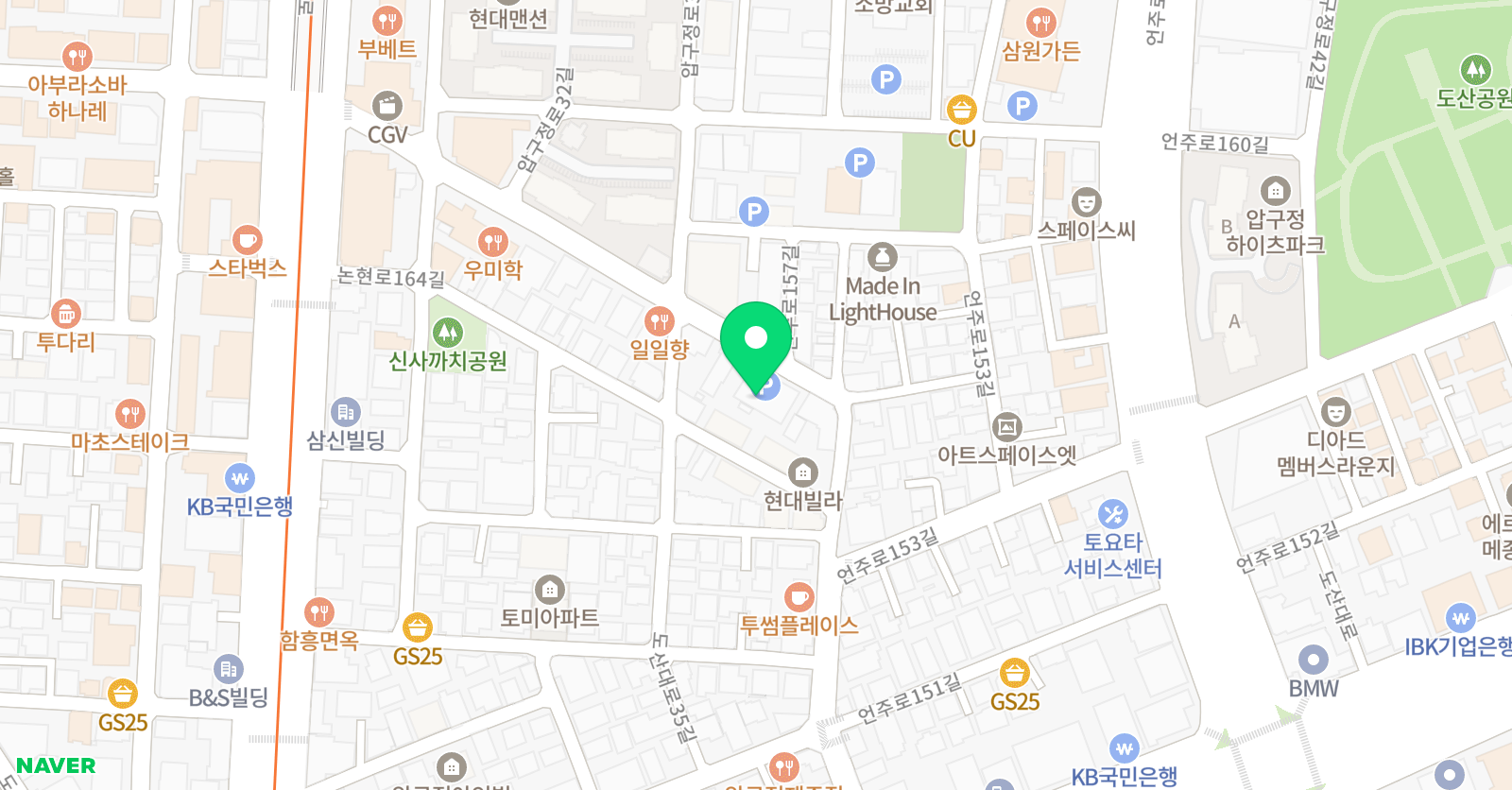 엘리트 어학원 본관 위치