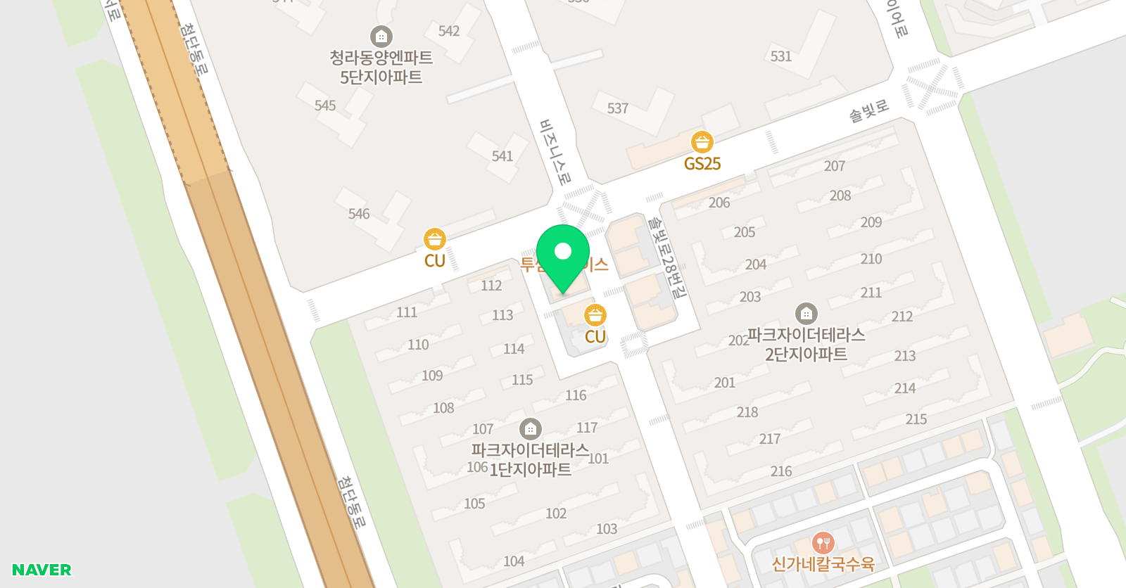 조이아트 미술 청라5단지 위치