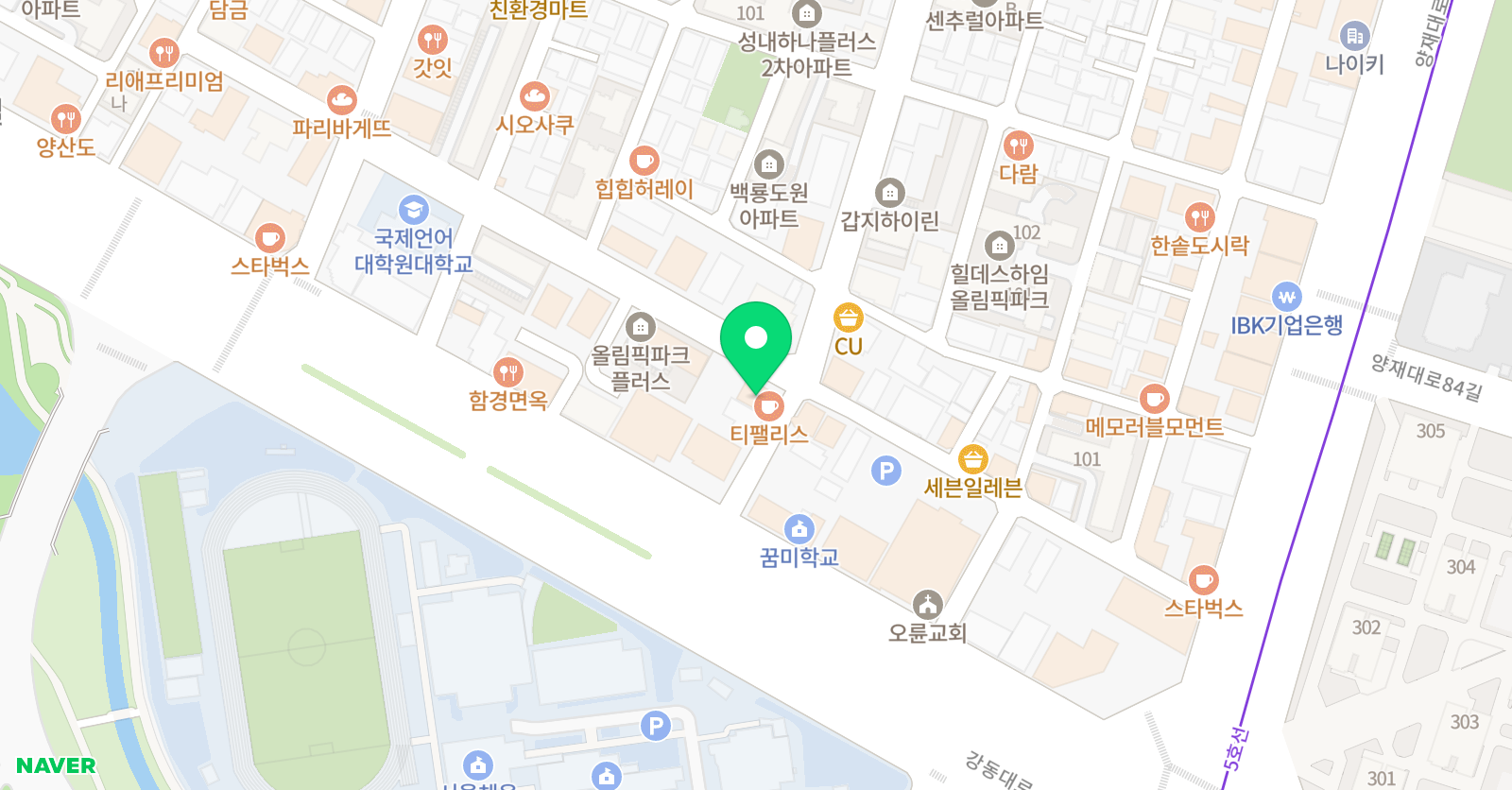 브리앙뜨발레학원 위치