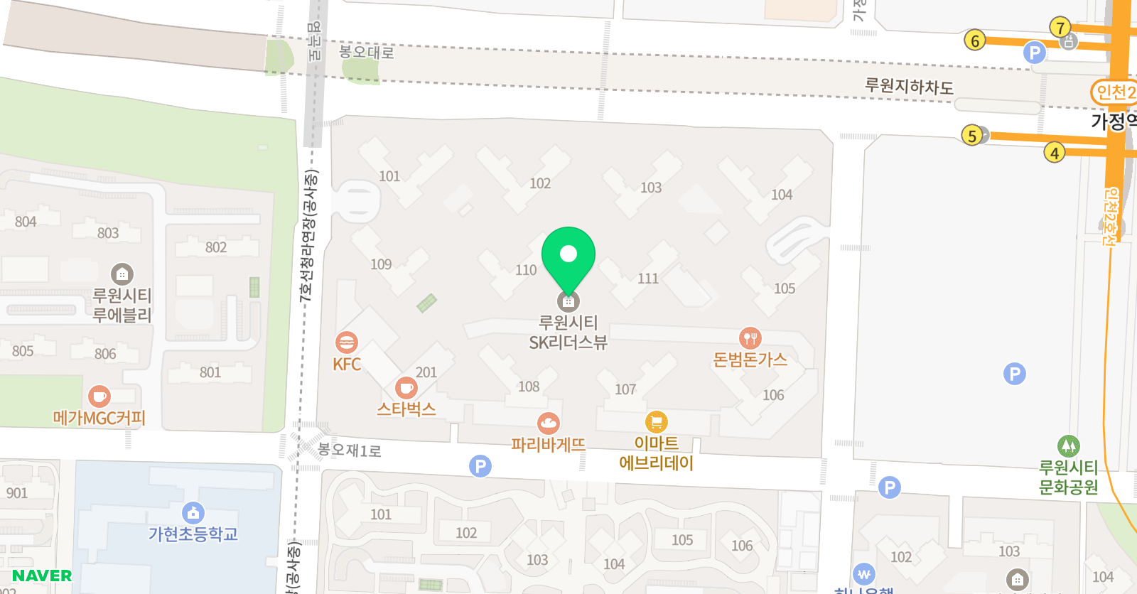 꽃게 수학학원 위치