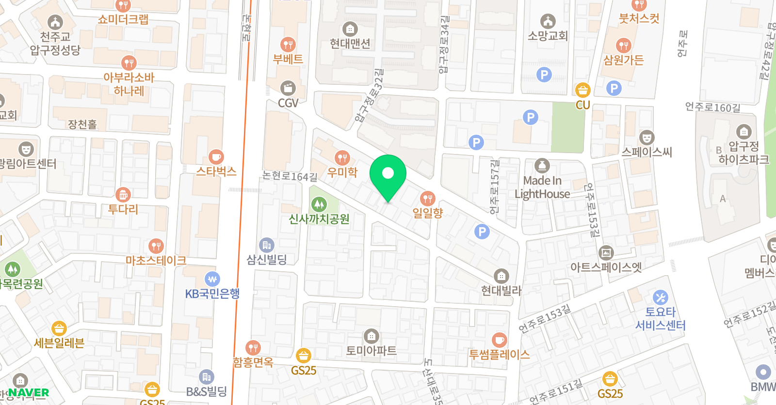 바른 미술학원 위치