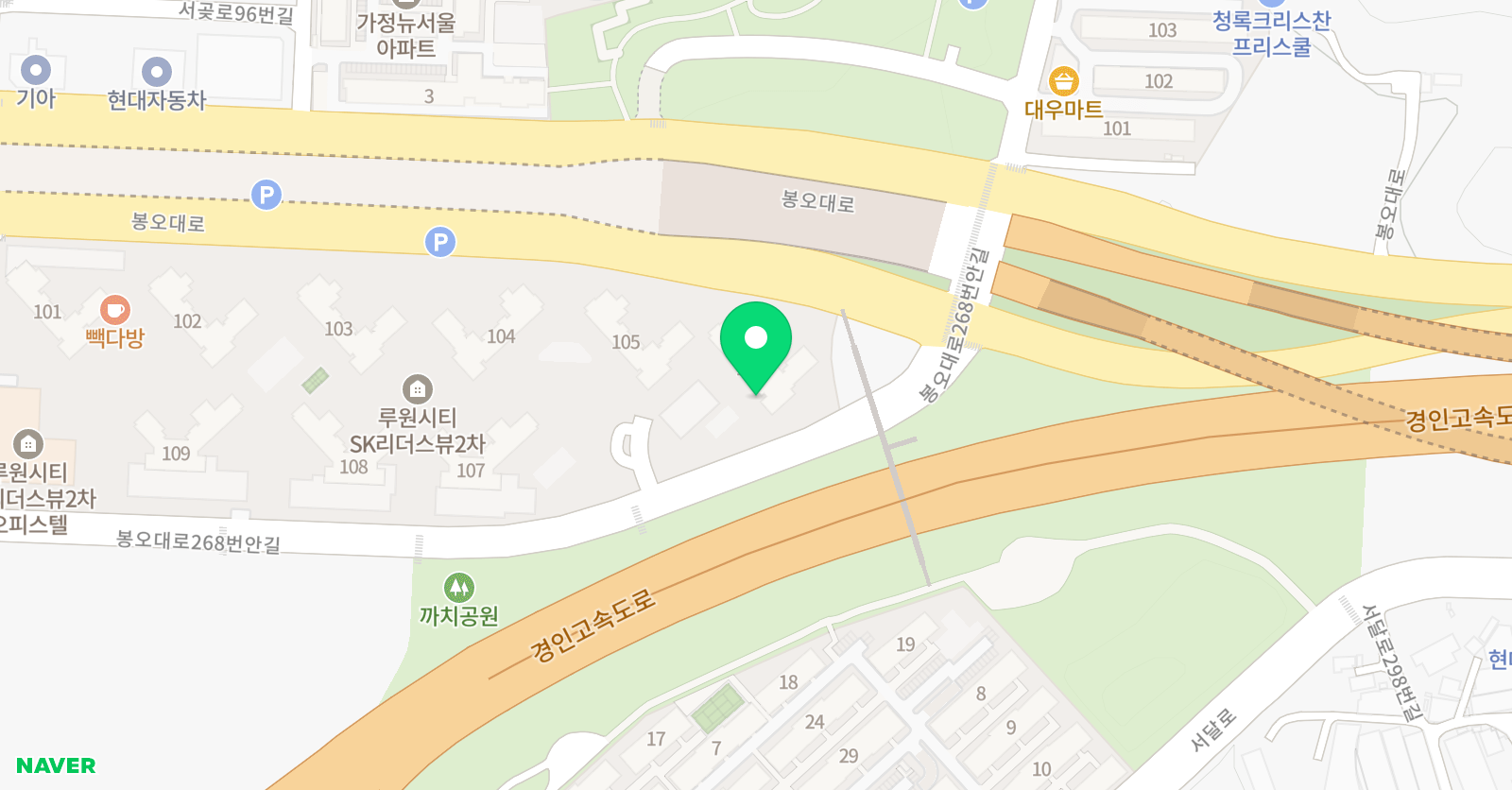 놀작마이아트놀작루원아트센터 미술교습소 위치