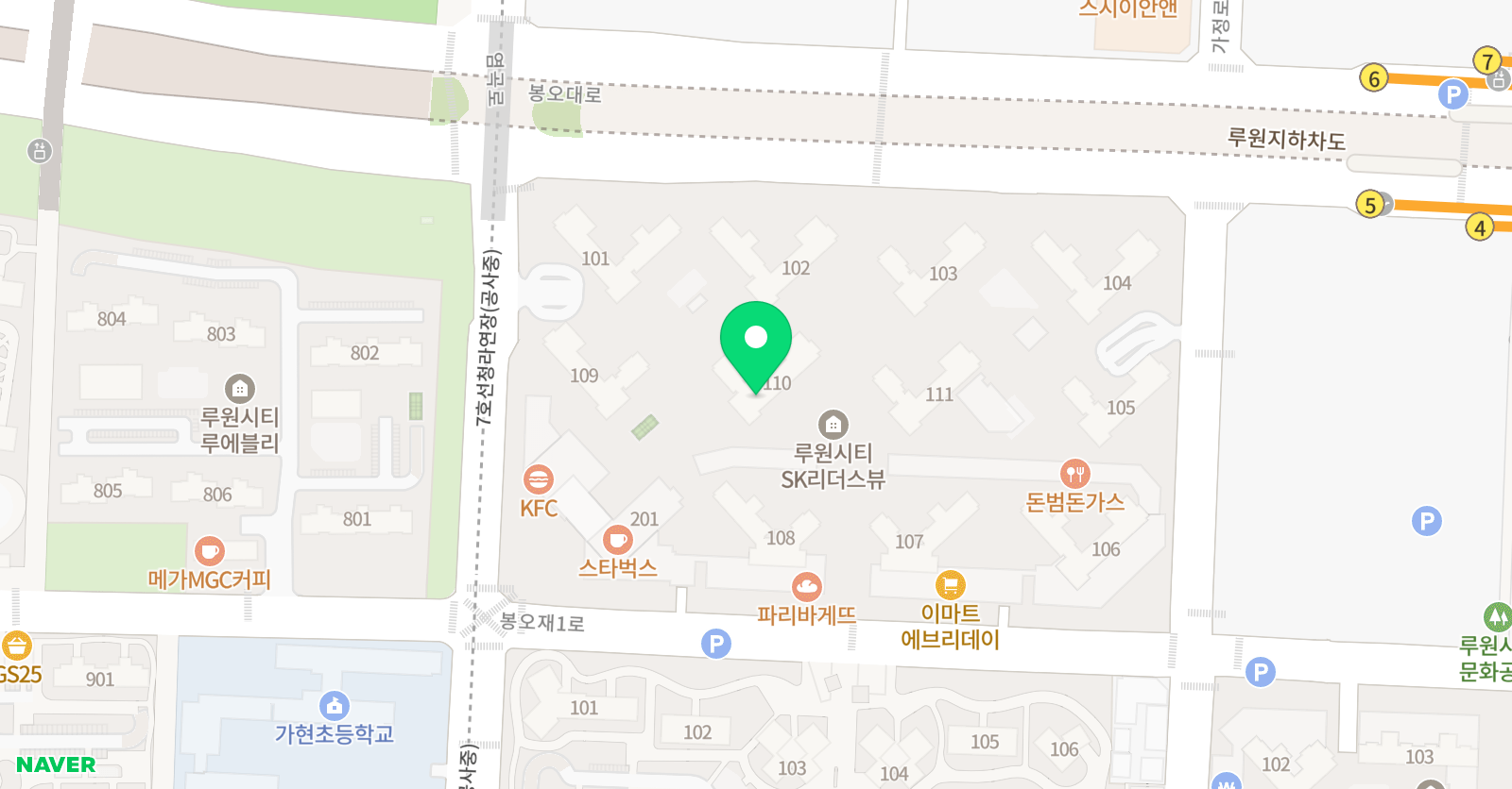 스마트해법 수학 루원sk1차점 위치