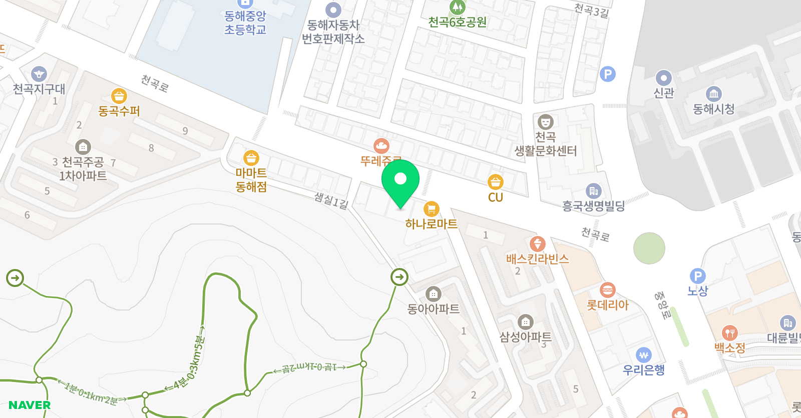 예그린 피아노학원 위치