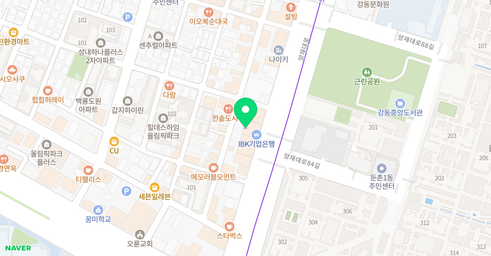 내공관리형스터디카페 위치
