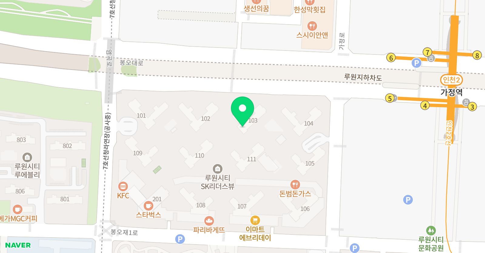 기탄 사고력교실 루원sk1차교실 위치