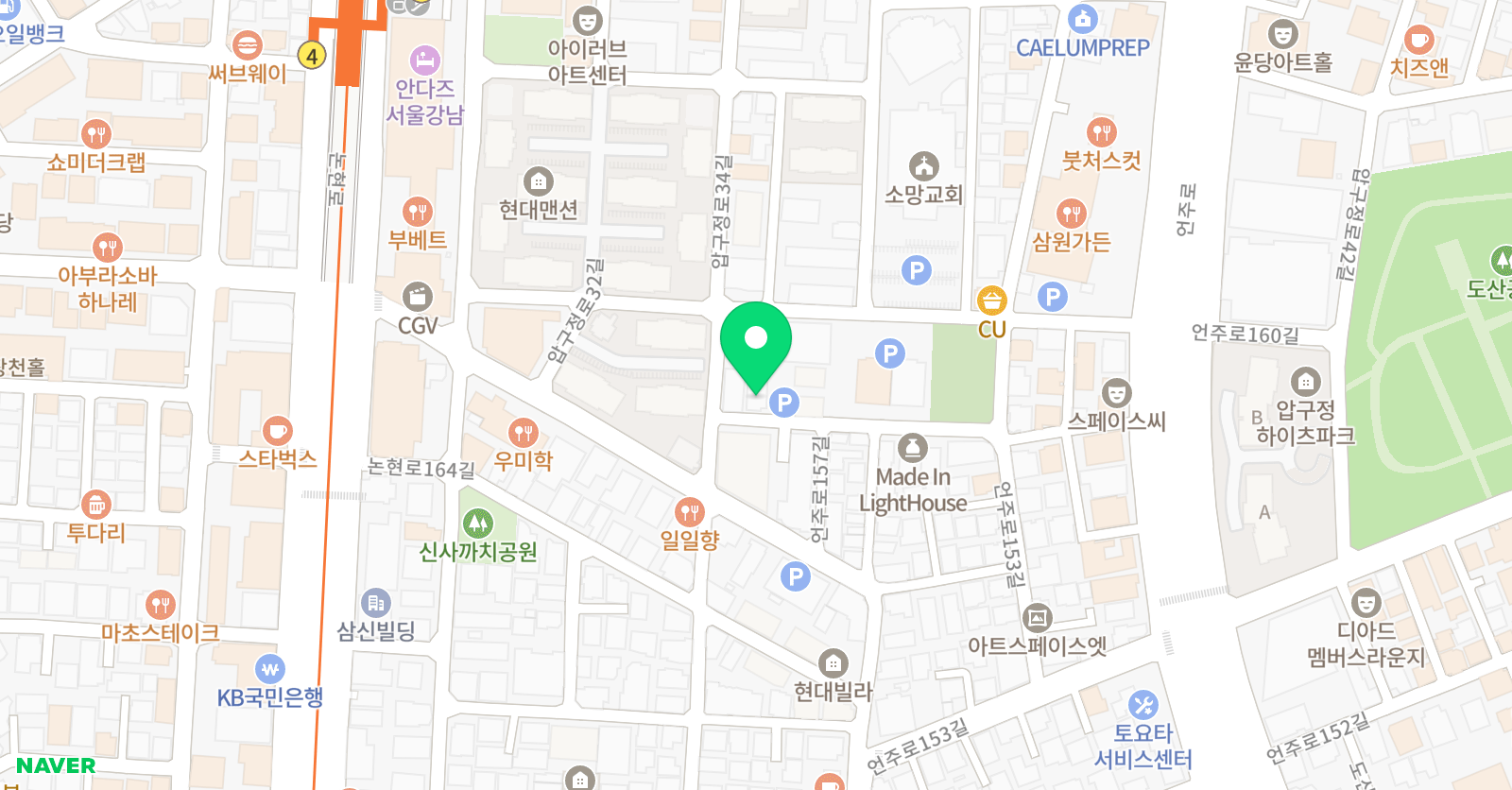 엘앤비프랩 학원 위치