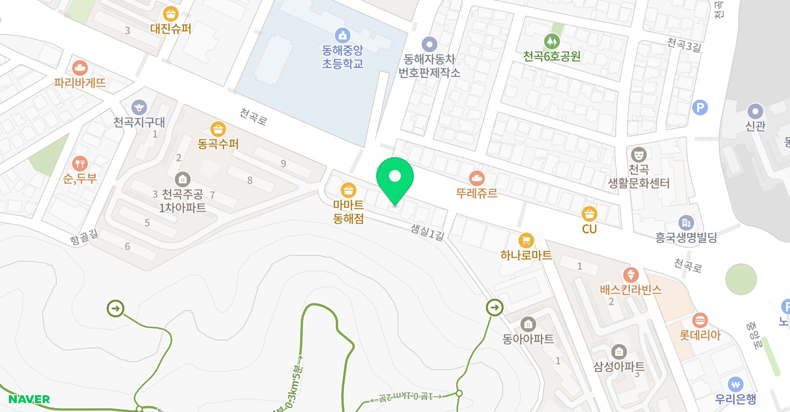 과수원 학원 위치