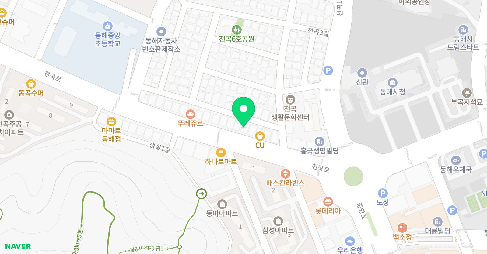 엠 학원 위치