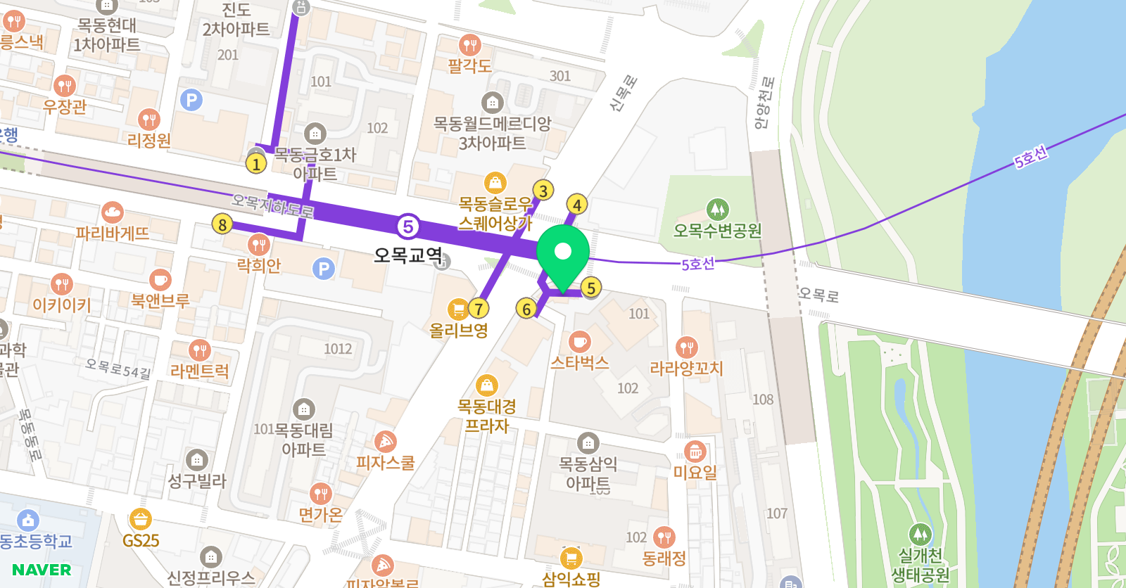 드림트리 리듬체조 오목교역점 위치