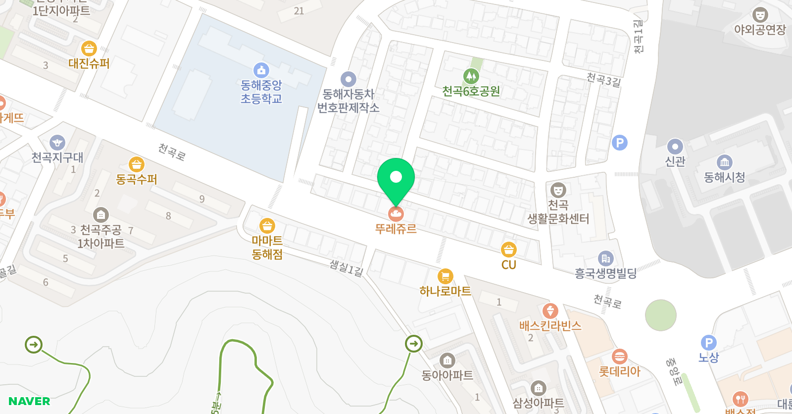 UP 수학학원 위치