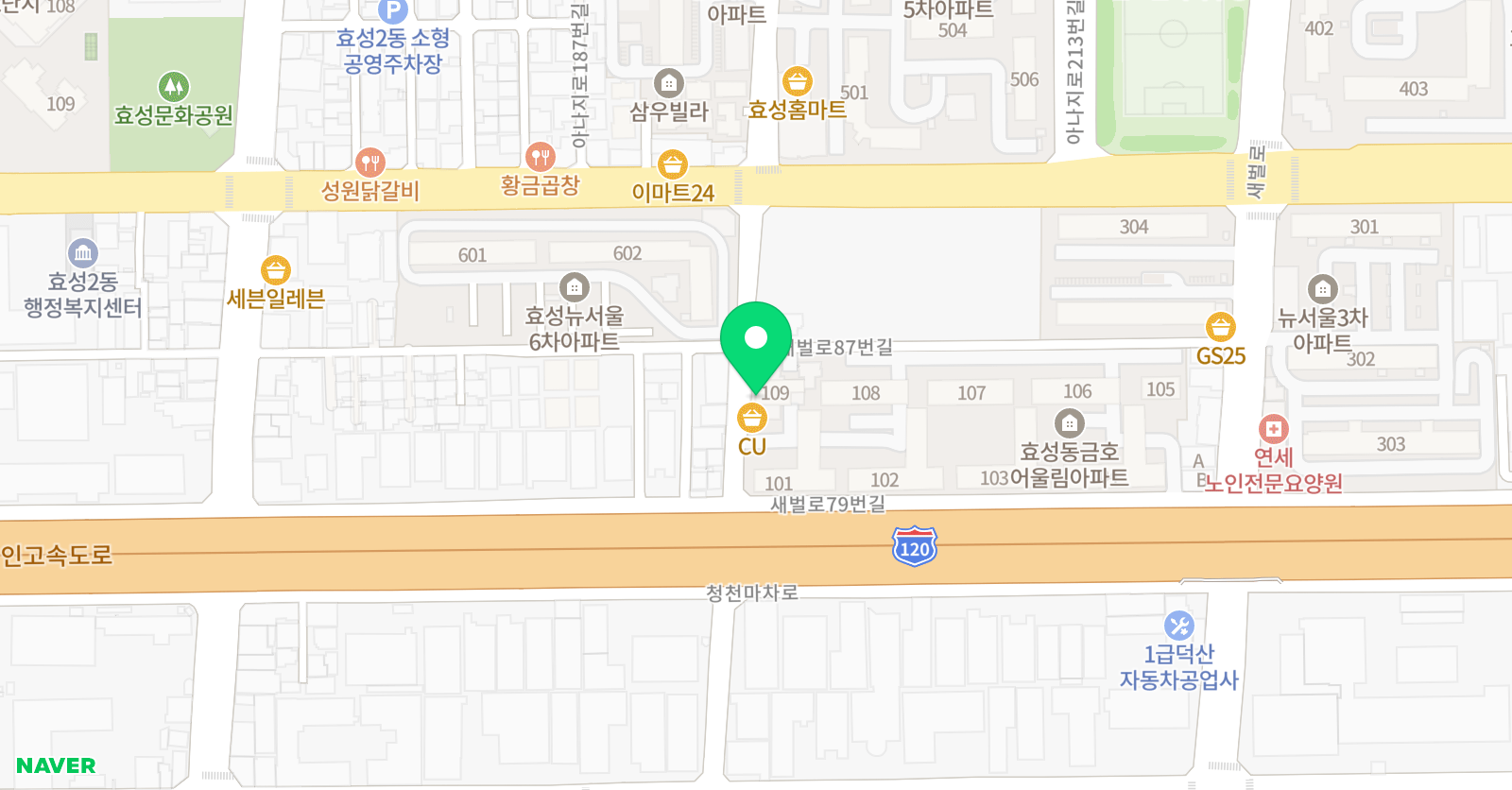 어울림 수학학원 위치